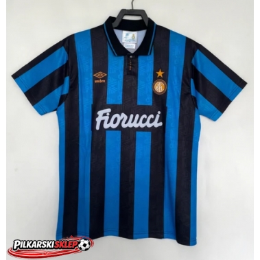 Inter Milan 1992-1994 Koszulka Retro Podstawowa Krótki Rękaw