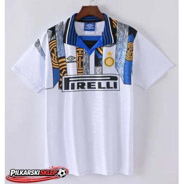 Inter Milan 1995-1996 Koszulka Retro Wyjazdowa Krótki Rękaw