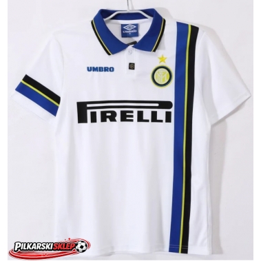 Inter Milan 1997-1998 Koszulka Retro Wyjazdowa Krótki Rękaw