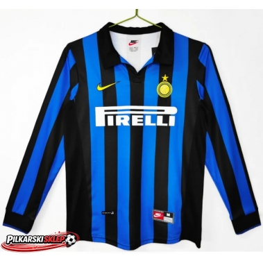 Inter Milan 1998-1999 Koszulka Retro Podstawowa Długi Rękaw
