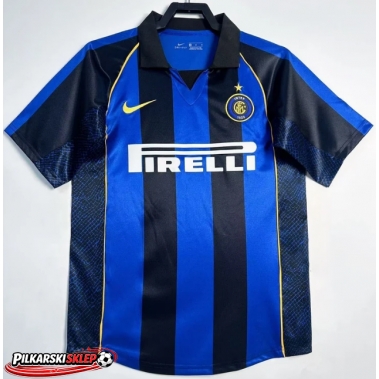 Inter Milan 2001-2002 Koszulka Retro Podstawowa Krótki Rękaw