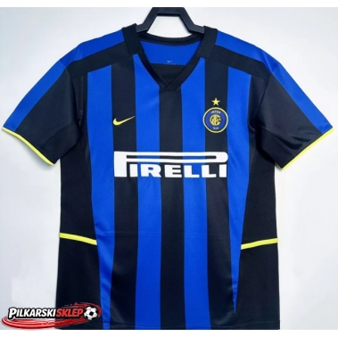 Inter Milan 2002-2003 Koszulka Retro Podstawowa Krótki Rękaw