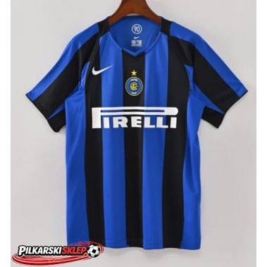 Inter Milan 2004-2005 Koszulka Retro Podstawowa Krótki Rękaw