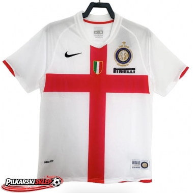 Inter Milan 2007-2008 Koszulka Retro Wyjazdowa Krótki Rękaw