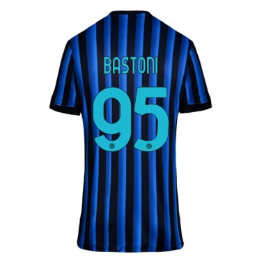 Inter Milan Alessandro Bastoni #95 Koszulka Podstawowa damskie 2025-26 Krótki Rękaw Inter Milan Alessandro Bastoni #95 Koszulka Podstawowa damskie 2025-26 Krótki Rękaw