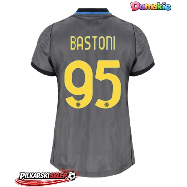 Inter Milan Alessandro Bastoni #95 Koszulka Trzecia damskie 2026-27 Krótki Rękaw