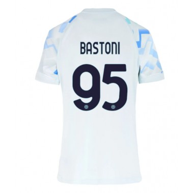 Inter Milan Alessandro Bastoni #95 Koszulka Wyjazdowa damskie 2025-26 Krótki Rękaw