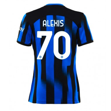 Inter Milan Alexis Sanchez #70 Koszulka Podstawowa damskie 2023-24 Krótki Rękaw