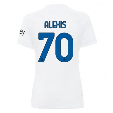 Inter Milan Alexis Sanchez #70 Koszulka Wyjazdowa damskie 2023-24 Krótki Rękaw