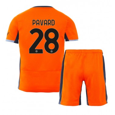 Inter Milan Benjamin Pavard #28 Koszulka Trzecia dzieci 2023-24 Krótki Rękaw (+ krótkie spodenki)