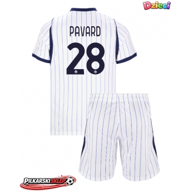 Inter Milan Benjamin Pavard #28 Koszulka Wyjazdowa dzieci 2026-27 Krótki Rękaw (+ krótkie spodenki)