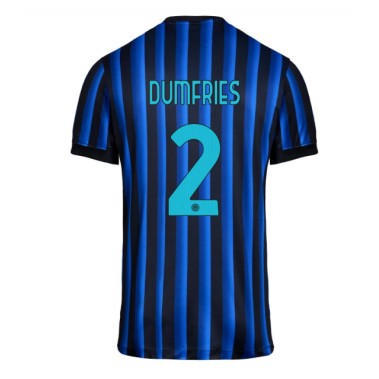 Inter Milan Denzel Dumfries #2 Koszulka Podstawowa 2025-26 Krótki Rękaw Inter Milan Denzel Dumfries #2 Koszulka Podstawowa 2025-26 Krótki Rękaw