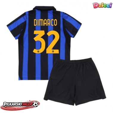 Inter Milan Federico Dimarco #32 Koszulka Podstawowa dzieci 2026-27 Krótki Rękaw (+ krótkie spodenki)