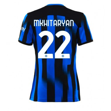 Inter Milan Henrikh Mkhitaryan #22 Koszulka Podstawowa damskie 2023-24 Krótki Rękaw