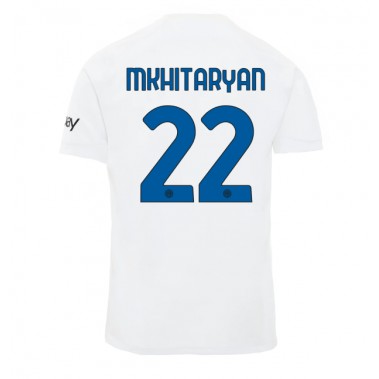 Inter Milan Henrikh Mkhitaryan #22 Koszulka Wyjazdowa 2023-24 Krótki Rękaw