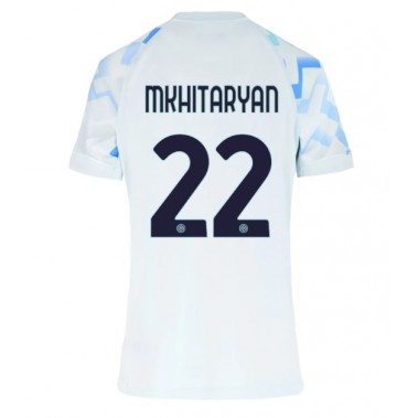 Inter Milan Henrikh Mkhitaryan #22 Koszulka Wyjazdowa damskie 2025-26 Krótki Rękaw Inter Milan Henrikh Mkhitaryan #22 Koszulka Wyjazdowa damskie 2025-26 Krótki Rękaw