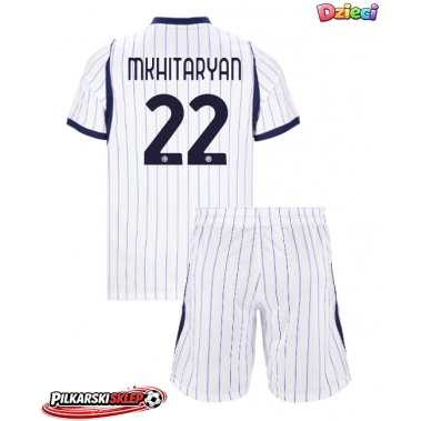 Inter Milan Henrikh Mkhitaryan #22 Koszulka Wyjazdowa dzieci 2026-27 Krótki Rękaw (+ krótkie spodenki)