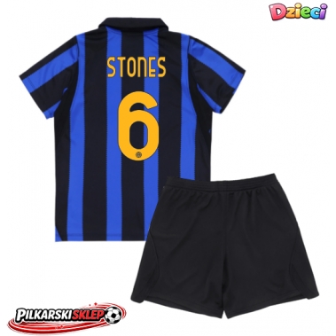Inter Milan John Stones #6 Koszulka Podstawowa dzieci 2026-27 Krótki Rękaw (+ krótkie spodenki)