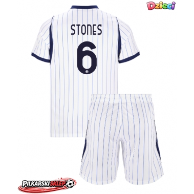 Inter Milan John Stones #6 Koszulka Wyjazdowa dzieci 2026-27 Krótki Rękaw (+ krótkie spodenki)