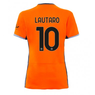 Inter Milan Lautaro Martinez #10 Koszulka Trzecia damskie 2023-24 Krótki Rękaw