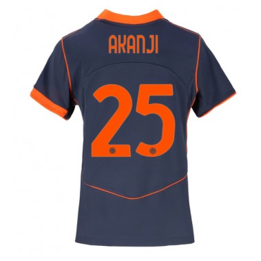 Inter Milan Manuel Akanji #25 Koszulka Trzecia damskie 2025-26 Krótki Rękaw Inter Milan Manuel Akanji #25 Koszulka Trzecia damskie 2025-26 Krótki Rękaw