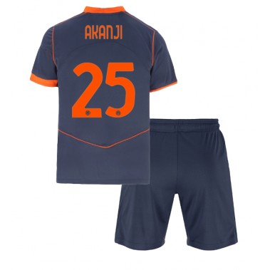 Inter Milan Manuel Akanji #25 Koszulka Trzecia dzieci 2025-26 Krótki Rękaw (+ krótkie spodenki) Inter Milan Manuel Akanji #25 Koszulka Trzecia dzieci 2025-26 Krótki Rękaw (+ krótkie spodenki)