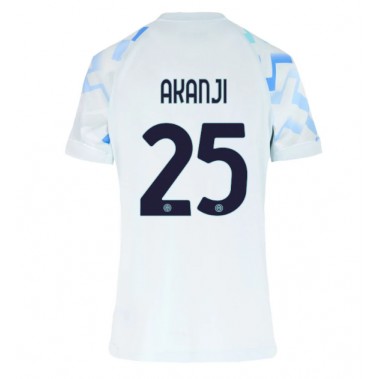 Inter Milan Manuel Akanji #25 Koszulka Wyjazdowa damskie 2025-26 Krótki Rękaw Inter Milan Manuel Akanji #25 Koszulka Wyjazdowa damskie 2025-26 Krótki Rękaw
