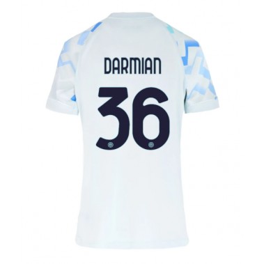 Inter Milan Matteo Darmian #36 Koszulka Wyjazdowa damskie 2025-26 Krótki Rękaw Inter Milan Matteo Darmian #36 Koszulka Wyjazdowa damskie 2025-26 Krótki Rękaw