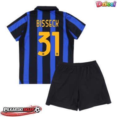 Inter Milan Yann Bisseck #31 Koszulka Podstawowa dzieci 2026-27 Krótki Rękaw (+ krótkie spodenki)
