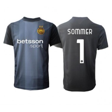 Inter Milan Yann Sommer #1 Bramkarskie Koszulka Podstawowa 2025-26 Krótki Rękaw Inter Milan Yann Sommer #1 Bramkarskie Koszulka Podstawowa 2025-26 Krótki Rękaw