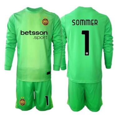 Inter Milan Yann Sommer #1 Bramkarskie Koszulka Trzecia dzieci 2025-26 Długi Rękaw (+ krótkie spodenki) Inter Milan Yann Sommer #1 Bramkarskie Koszulka Trzecia dzieci 2025-26 Długi Rękaw (+ krótkie spodenki)