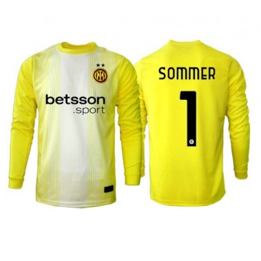 Inter Milan Yann Sommer #1 Bramkarskie Koszulka Wyjazdowa 2025-26 Długi Rękaw Inter Milan Yann Sommer #1 Bramkarskie Koszulka Wyjazdowa 2025-26 Długi Rękaw
