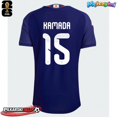 Japonia Daichi Kamada #15 Koszulka Podstawowa MŚ 2026 Krótki Rękaw