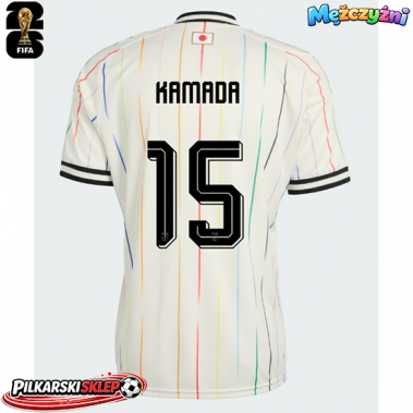 Japonia Daichi Kamada #15 Koszulka Wyjazdowa MŚ 2026 Krótki Rękaw