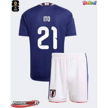 Japonia Hiroki Ito #21 Koszulka Podstawowa dzieci MŚ 2026 Krótki Rękaw (+ krótkie spodenki)
