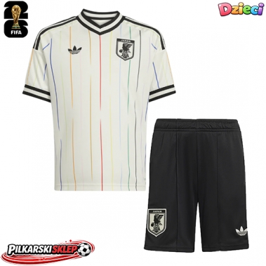 Japonia Koszulka Wyjazdowa dzieci MŚ 2026 Krótki Rękaw (+ krótkie spodenki)