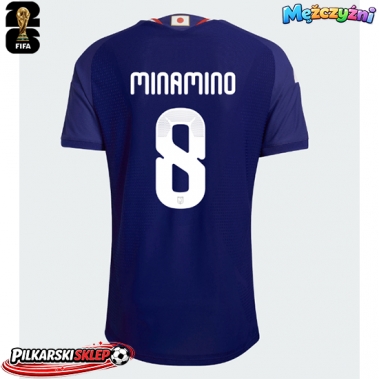 Japonia Takumi Minamino #8 Koszulka Podstawowa MŚ 2026 Krótki Rękaw