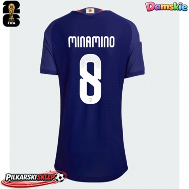 Japonia Takumi Minamino #8 Koszulka Podstawowa damskie MŚ 2026 Krótki Rękaw