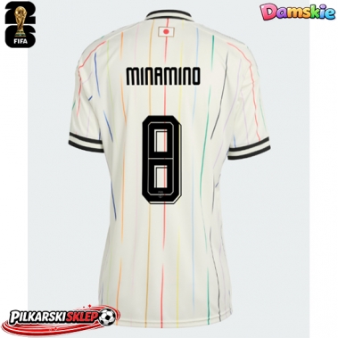 Japonia Takumi Minamino #8 Koszulka Wyjazdowa damskie MŚ 2026 Krótki Rękaw