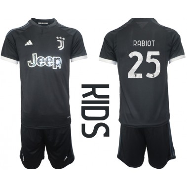 Juventus Adrien Rabiot #25 Koszulka Trzecia dzieci 2023-24 Krótki Rękaw (+ krótkie spodenki)