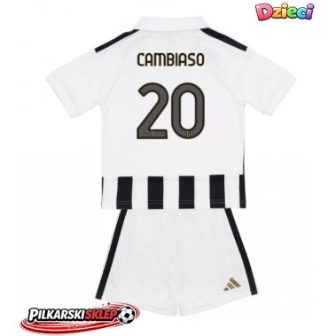 Juventus Andrea Cambiaso #20 Koszulka Podstawowa dzieci 2026-27 Krótki Rękaw (+ krótkie spodenki)