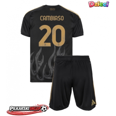 Juventus Andrea Cambiaso #20 Koszulka Trzecia dzieci 2026-27 Krótki Rękaw (+ krótkie spodenki)