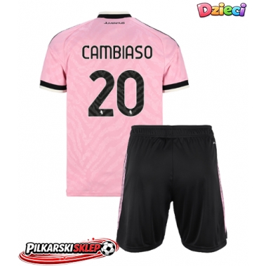 Juventus Andrea Cambiaso #20 Koszulka Wyjazdowa dzieci 2026-27 Krótki Rękaw (+ krótkie spodenki)