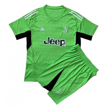 Juventus Bramkarskie Koszulka Wyjazdowa dzieci 2023-24 Krótki Rękaw (+ krótkie spodenki)