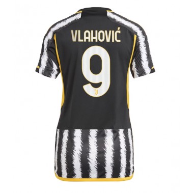 Juventus Dusan Vlahovic #9 Koszulka Podstawowa damskie 2023-24 Krótki Rękaw