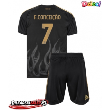 Juventus Francisco Conceicao #7 Koszulka Trzecia dzieci 2026-27 Krótki Rękaw (+ krótkie spodenki)
