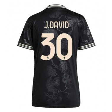 Juventus Jonathan David #30 Koszulka Trzecia damskie 2025-26 Krótki Rękaw