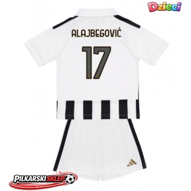 Juventus Kerim Alajbegovic #17 Koszulka Podstawowa dzieci 2026-27 Krótki Rękaw (+ krótkie spodenki)