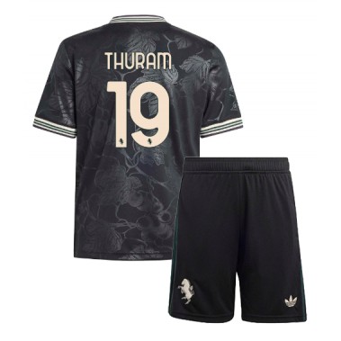 Juventus Khephren Thuram #19 Koszulka Trzecia dzieci 2025-26 Krótki Rękaw (+ krótkie spodenki)