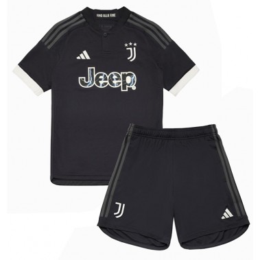 Juventus Koszulka Trzecia dzieci 2023-24 Krótki Rękaw (+ krótkie spodenki)